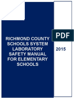 Richmond County Schools System Laboratory Safety Manual For Elementary Schools