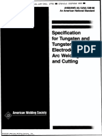AWS A5 12 A5 12M Specification For Tungsten and Tungsten Electrodes For Arc Welding and Cutting Ed 1998 PDF