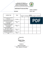 Individual-Work-Week-Plan March 16 - 20