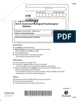 Social and Biological Psychological Debates