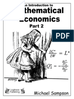 Introduction To Mathematical Economics Part 2