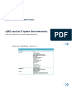 eSRE Version 3 System Enhancements: (Electronic Statement of Receipts and Expenditures)