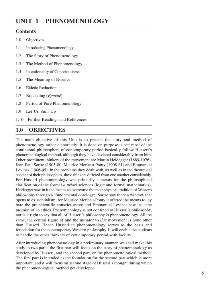 Phenomenology for Philosophy Students | PDF | Phenomenology (Philosophy ...