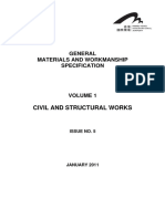 GMWS Vol 1 Civil and Structural Works (Issue No. 5 January 2011) PDF