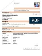 Resume - Nur Zulaikha - Format6