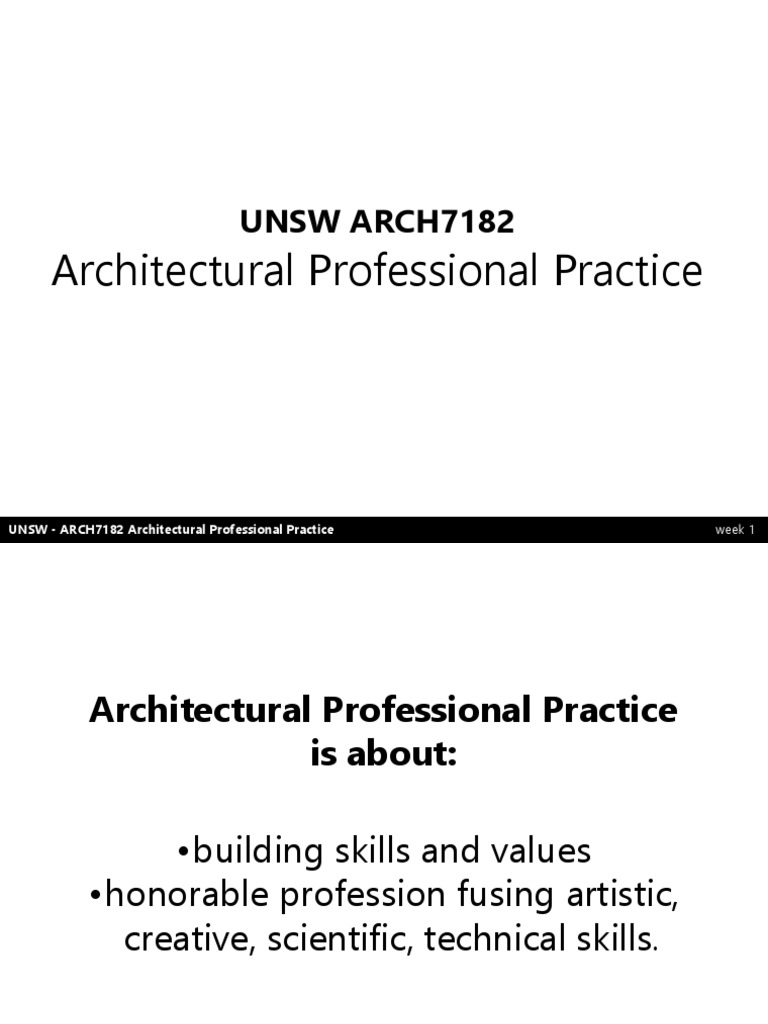 Architectural Practice Course Overview | PDF | Pedagogy | Teaching