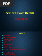 SSC CGL Exam Details: by Wanker Sir