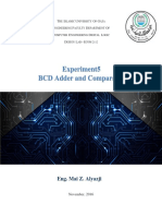 Experiment 5 BCD Adder and Comparator 1