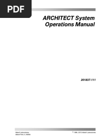 Architect Operation Manual PDF