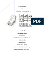 "The Footwear MATERIALS": An Assignment On
