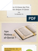 Definisi Al-Quran Dan Pola Interaksi Dengan Al-Quran