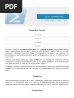 Powershell Tutorial - Tutorialspoint 1 PDF