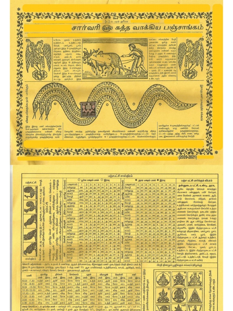 Pambu Panchangam 2020 21 PDF PDF
