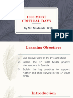 1000 MCDs: Critical Period for Child Development