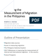 Improving The Measurement of Migration in The Philippines