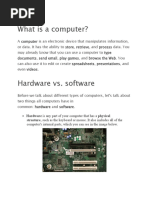 What Is A Computer?: Structure, Such As The Keyboard or Mouse. It Also Includes All of The