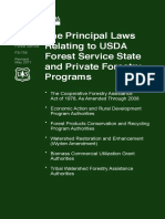 Principal Laws Relating To USDA Forest Service State and Private Forestry Programs