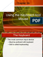 Chapter 3A: Using The Keyboard and Mouse