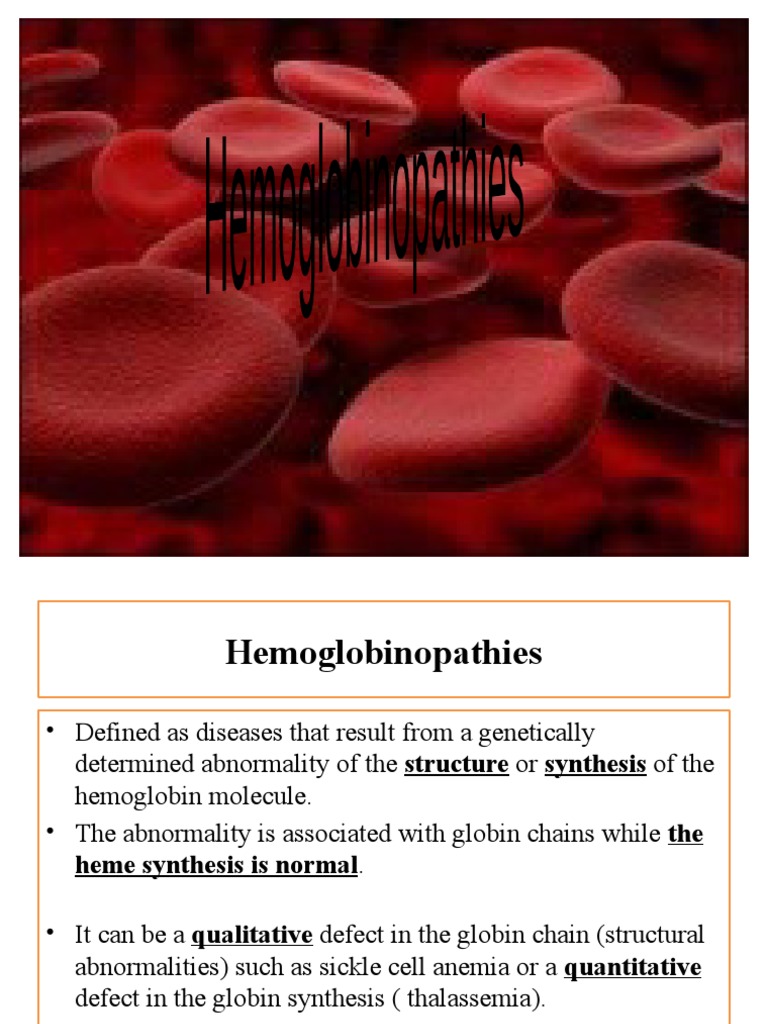 Understanding Hemoglobinopathies | PDF | Hemoglobin | Hematology