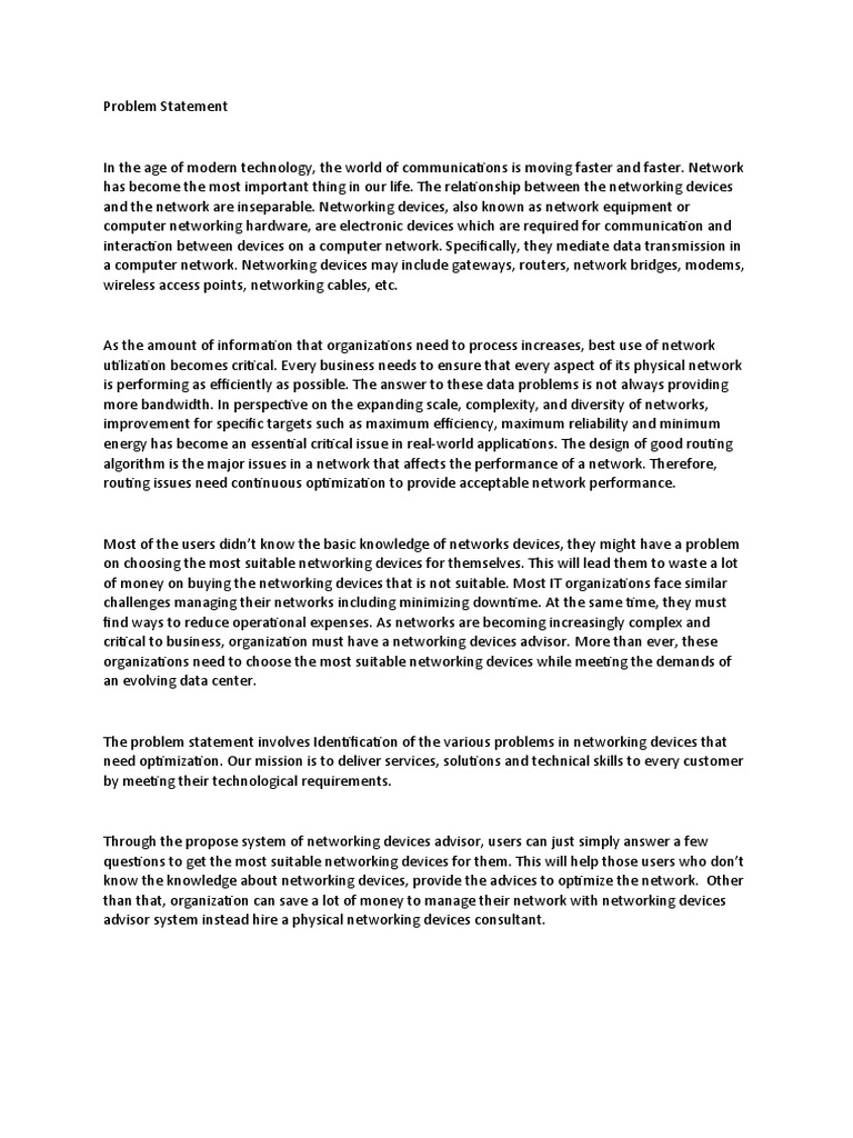 Optimizing Network Performance Through Identification of Networking