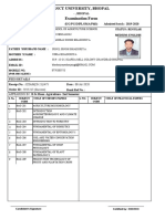 Examination Form PDF