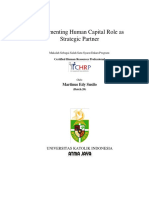 Implementing Human Capital Role As Strategic Partner PDF