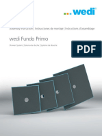 Wedi Fundo Primo: Assembly Instruction - Instrucciones de Montaje - Instructions D'assemblage