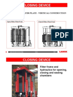 Closing Device: Horizontal Filter Plate - Vertical Construction