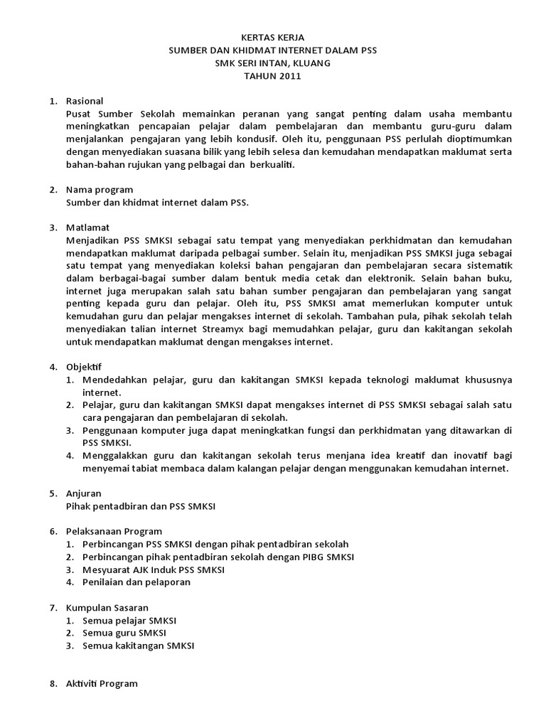kertas kerja mohon sumbangan