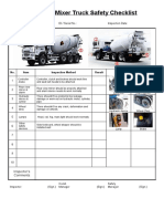 Concreate Mixer Equipment Checklist (Konsorsium Form)