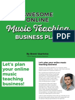 Awesome Online Music Teaching Business Plan PDF