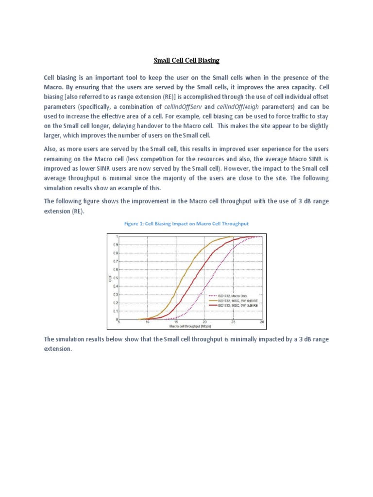 Optimizing Small Cell Biasing Techniques | PDF | Antenna (Radio ...