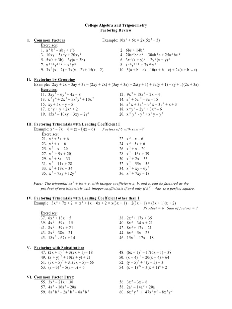 Factoring Pdf Factorization Numbers