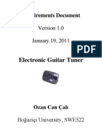 Requirements Document For Electronic Guitar Tuner