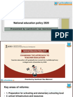 National Education Policy 2020: Presented by Santhoshraomenneni