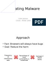 Mitigating Malware: Collin Jackson CS142 - Winter 2009
