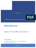 Mini Review: China-US Trade War: An Overview