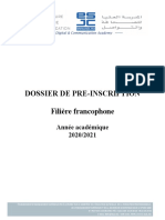 Dossier de Preinscription Esjc 2020 2021