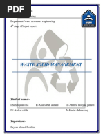 Report Waste Solid Management11