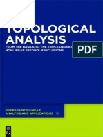 (De Gruyter Series in Nonlinear Analysis and Applications) Martin VÃ TH - Topological Analysis (2012, de Gruyter) PDF