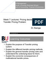 Pricing Decision and Trasfer (Week 7)