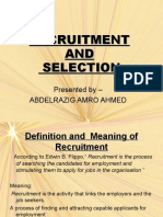 Recruitment and Selection by ABDERAZIG AMRO