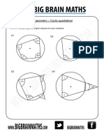 Circle Geometry - Cyclic Quadriatrial: Find The Missing Angles and Give Reasons For Your Answers