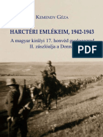 Kemendy Géza Harctéri Emlékeim PDF