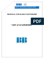 "Art of Leadership": Proposal For Radio Partnership