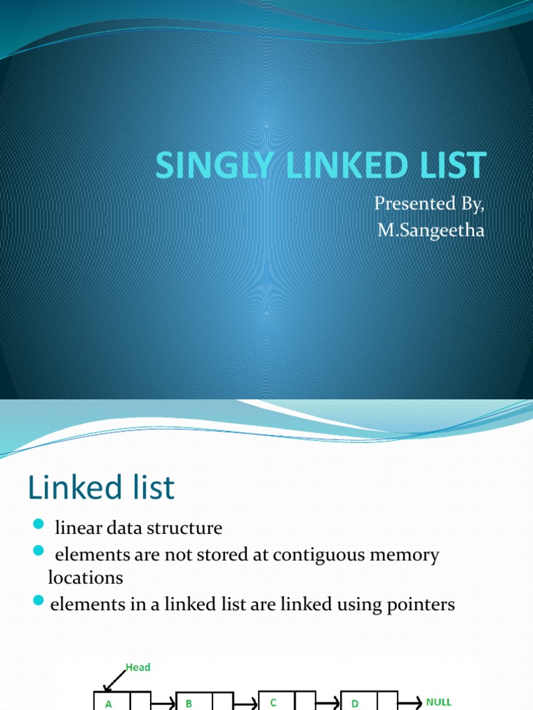 Singly Linked List | PDF | Array Data Structure | Data