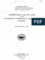 Constitution and By-Laws: Xjnited States Department of The Interior +