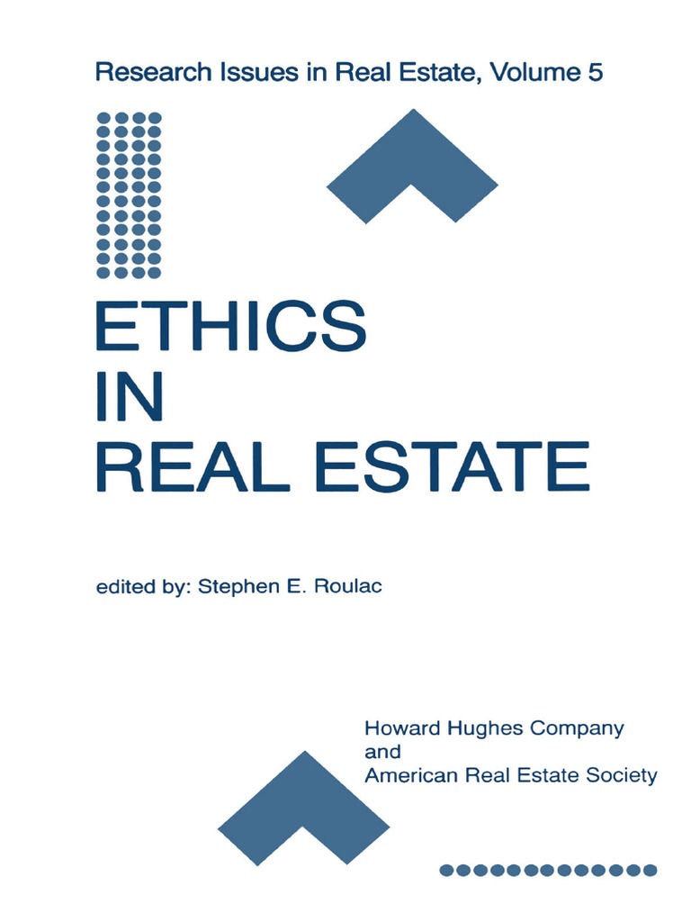 Ethics in Real Estate PDF PDF Real Estate Broker Property