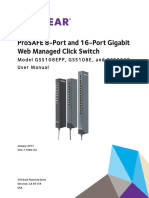 Prosafe 8-Port and 16-Port Gigabit Web Managed Click Switch: Model Gss108Epp, Gss108E, and Gss116E User Manual