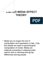 Limited Media Effect Theory